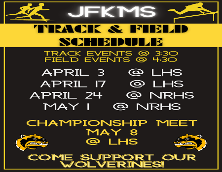  JFK Track and Field Schedule